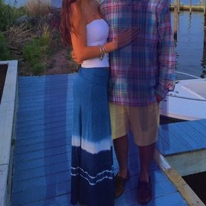 Lucky Brand tie dye maxi skirt